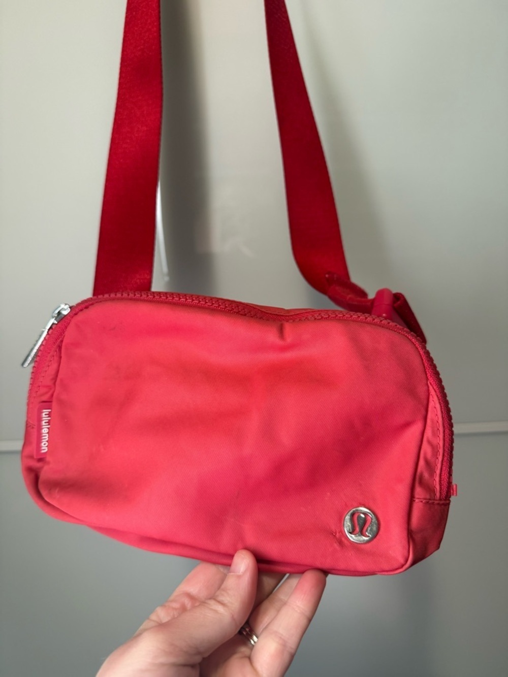 lululemon athletica Coral-Red Crossbody Shoulder Bag